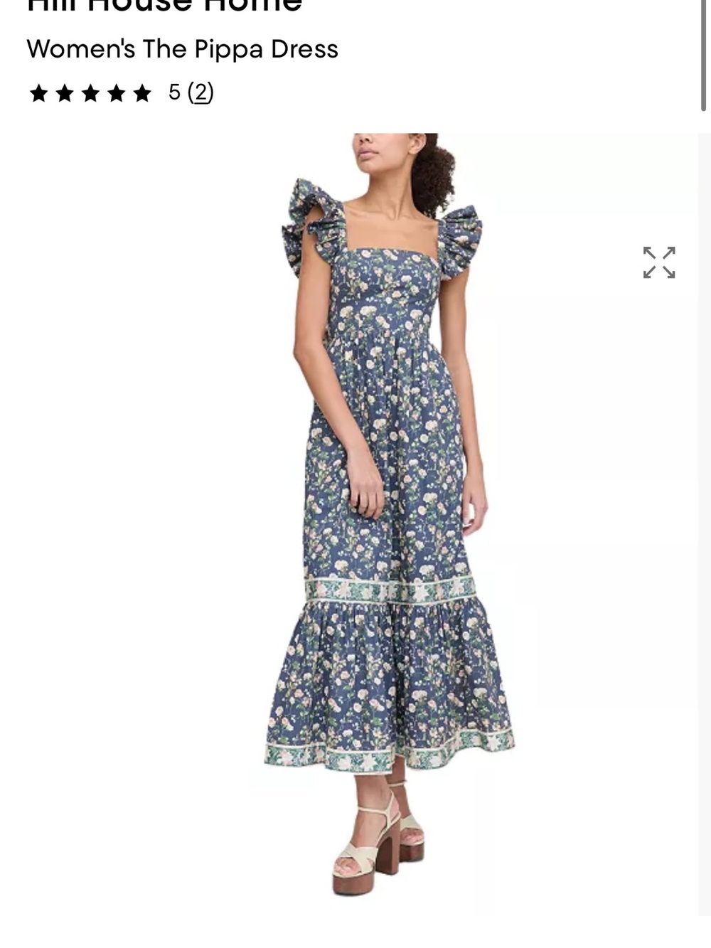 Hill House Home Pippa Dress in the Navy Bluebonnet